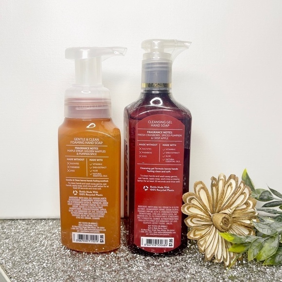 Bath & Body Works Fall Hand Soap The Perfect Autumn Pumpkin Pecan Waffles Nwt - Picture 2 of 3